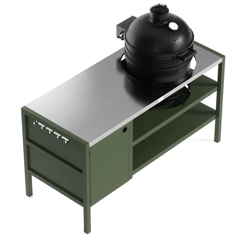 Multi functiones Outdoor scrinium cum furno