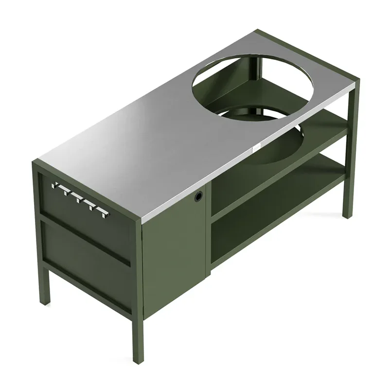 Multi functiones Outdoor scrinium cum furno