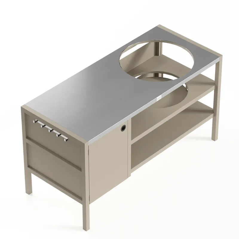 Multi functiones Outdoor scrinium cum furno