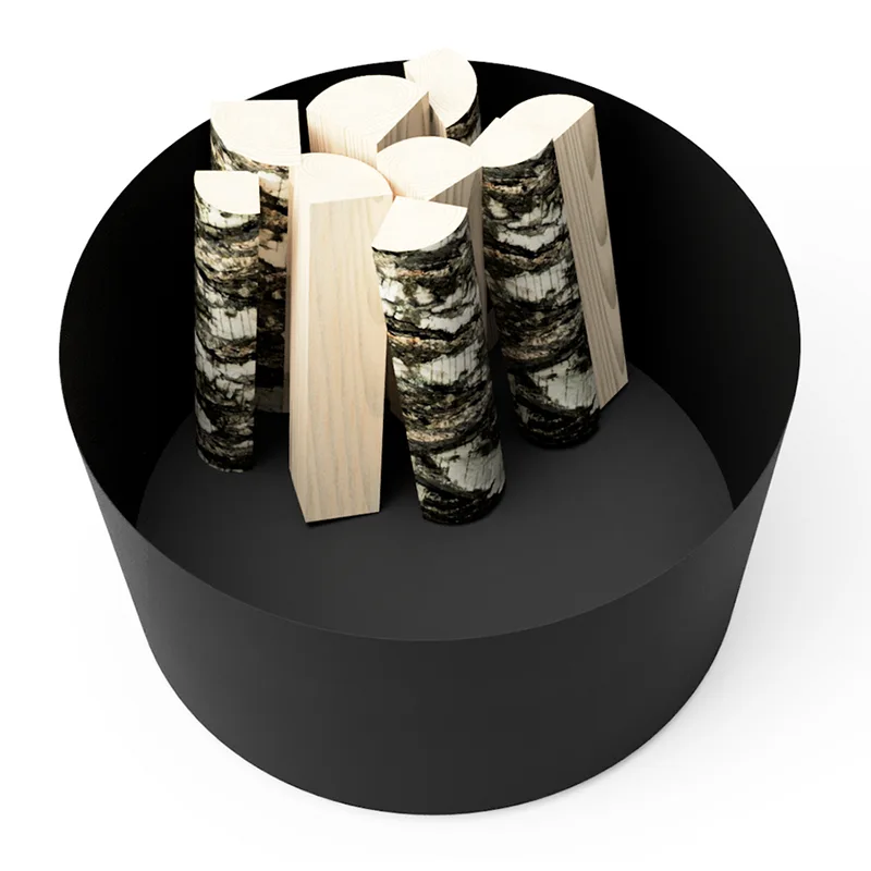 Galvanized Metal Round Outdoor Planter